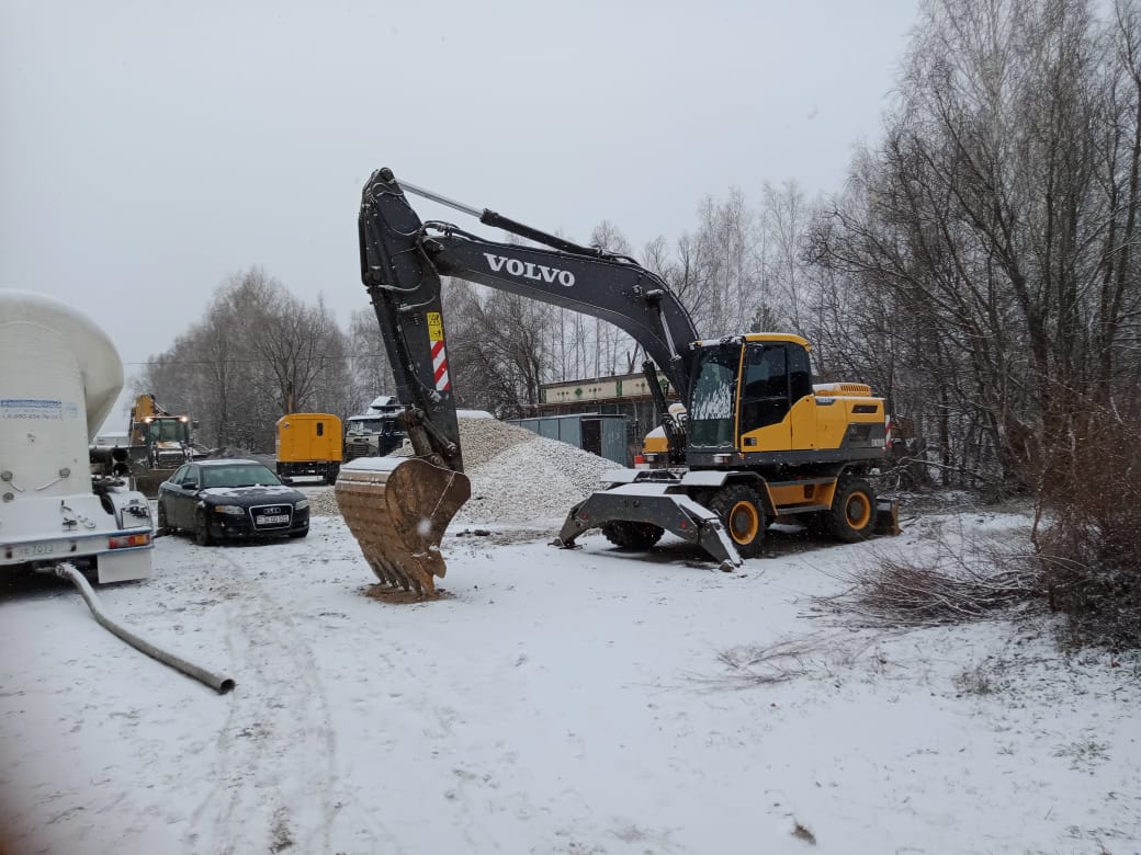 Ремонт федеральной автотрассы.